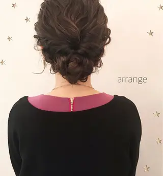 セミロング ヘアアレンジ 市川 千夏のヘアスタイル