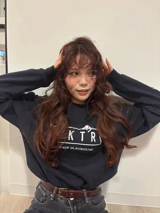ロング eMu透明感カラー ちゅる髪yuki✩のヘアスタイル