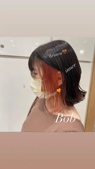 ショート カラー ヘアアレンジ 🌿レイヤー/ブリー チ/🌿JINのヘアスタイル