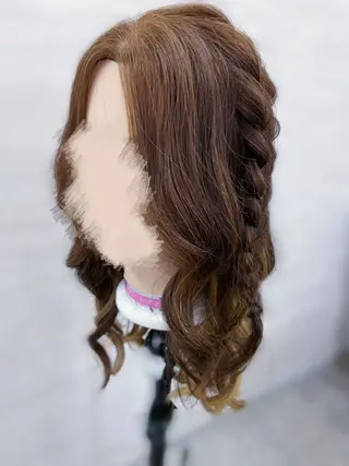 ヘアアレンジ 馬方 雫のヘアスタイル