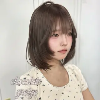 カラー yuuka 🖤韓国ヘア🖤のヘアスタイル