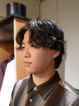 メンズ メンズパーマ いしだ りょうのヘアスタイル