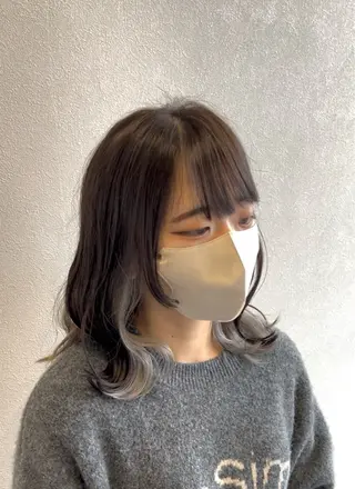 ミディアム カラー 土田 紘太のヘアスタイル
