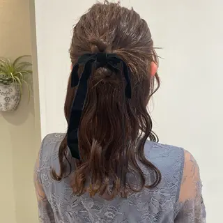 ヘアアレンジ 🎟艶髪/暖色カラー /レイヤー🎀くるみのヘアスタイル