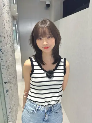 ミディアム カラー 矢野 晃平のヘアスタイル