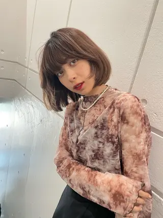 ミディアム 透明感ハイライト◎ 伊藤夏海のヘアスタイル