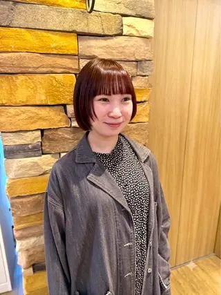 ショート カラー 【🉐学割】応援📣 ミニモ限定🤩千 田のヘアスタイル