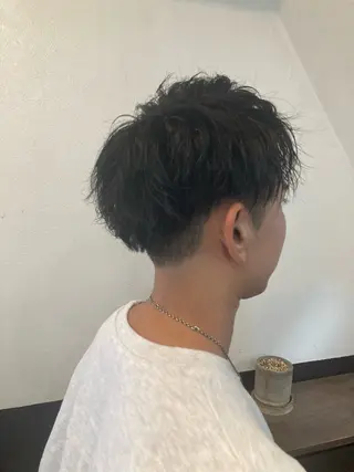 ショート パーマ メンズ 🕊mtm🫧梅田/ 定額制/透明感/艶髪のヘアスタイル