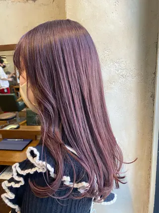ロング マンツーマン 美容師💚コウブチのヘアスタイル