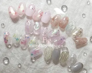 ネイル 爪育ショートネイル MOMOKAのネイルデザイン