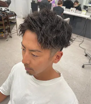 パーマ メンズ 京都河原町 メンズパーマ助川龍哉のヘアスタイル