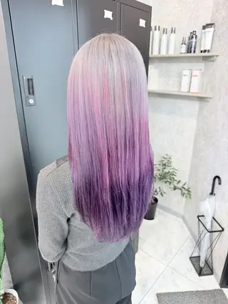 ロング カラー 🌺ハイトーン🌺 矢葺 なぎさ🌺🌺のヘアスタイル