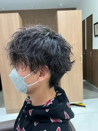 パーマ メンズ 田代 祐太のヘアスタイル