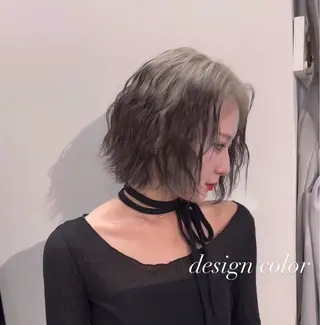 ミディアム カラー 💜ハイトーン💛 マジカルかいちゃんのヘアスタイル