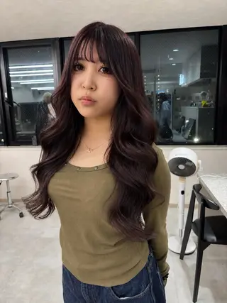 ロング 🤎ᩚ暖色ブラウン りょうか🧸横浜のヘアスタイル