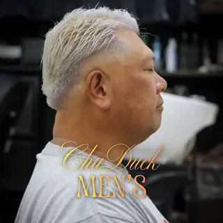 ショート カラー メンズ フェード×メンズ カット|SHOTAのヘアスタイル