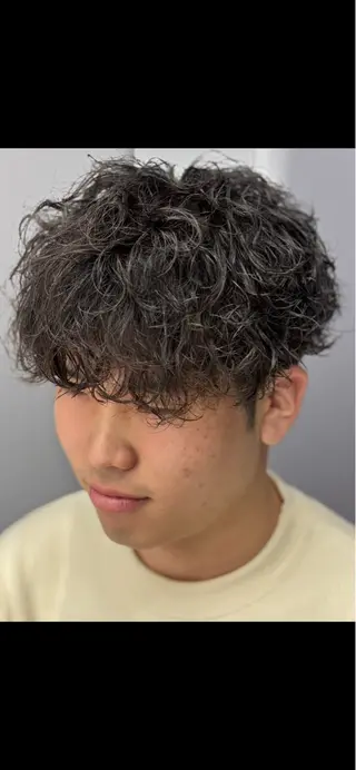 ショート パーマ メンズ アーバンスタジオ ハルチカのヘアスタイル