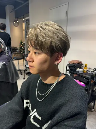 ミディアム カラー メンズ 似合う髪型見つけます AYAKAのヘアスタイル