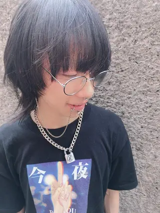 ショート カラー パーマ ヘアアレンジ メンズ ちこ .のヘアスタイル