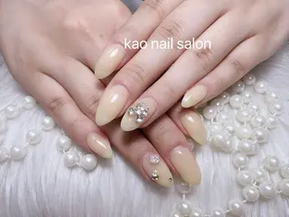 ネイル kao nail マグネット/長さだしのネイルデザイン
