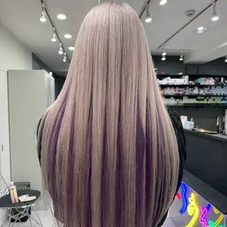 カラー Yoshiいろあそび 八王子/ハイトーンのヘアスタイル