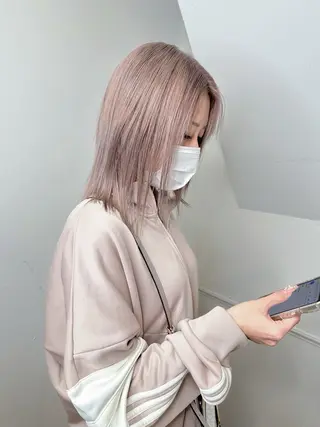 カラー 心斎橋 韓国レイヤ ー指名No.1renのヘアスタイル