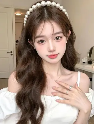 ロング カラー ヘアアレンジ 垢抜け透明感 カラー🪽ྀི🤎のヘアスタイル