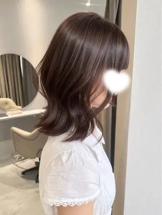 セミロング 似合わせカット/ 顔周りカット/まりなのヘアスタイル