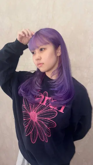 ロング abe yuikaのヘアスタイル