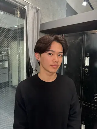 ショート パーマ メンズ 早瀬裕之 パーマのヘアスタイル