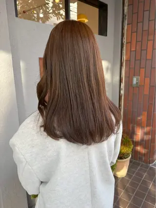 セミロング カラー 🪼AYUKA🍄 モデルさん大募集‼️のヘアスタイル