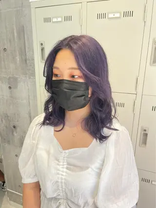 セミロング カラー ハイトーン特化💍 NØRN💍韓国のヘアスタイル
