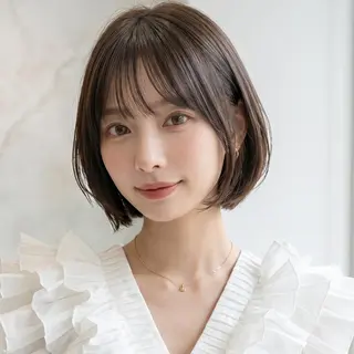 ショート 庭木華瑠🐾ボブ🧡 透明感カラー✨のヘアスタイル