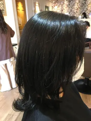 セミロング カラー plaatje 義見のヘアスタイル