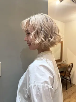 ショート 🦢パーマモデル 様募集中🦢AI🫧のヘアスタイル