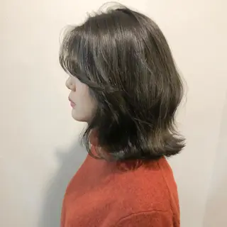 ミディアム カラー ダメージレスサロン✨ kayo🌱のヘアスタイル