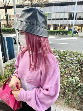 ミディアム カラー パーマ ヘアアレンジ メンズ キッズ ネイル マツエク・マツパ tatsumi/ボブ ウルフ/レイヤーのヘアスタイル