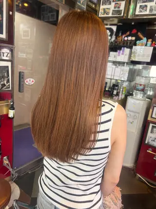 セミロング 👑派手髪/カット 👑ANRYのヘアスタイル
