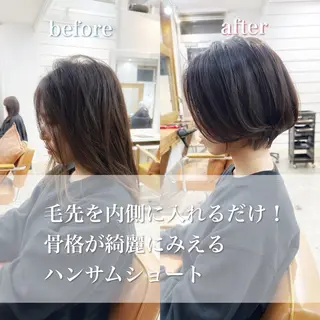 ショート 👑銀座ショート/ 絶壁補正/金子涼👑のヘアスタイル