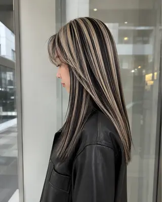 ロング カラー 小田 晃瑛のヘアスタイル