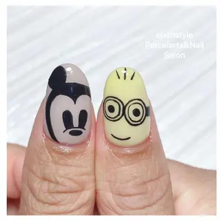 ミディアム ネイル 🐾enen style 🐾のネイルデザイン