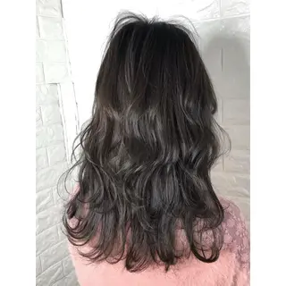 ミディアム カラー 髪質改善特化KIZU /ブリーチ縮毛矯正のヘアスタイル