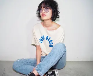 ショート カラー パーマ 上條 航平のヘアスタイル