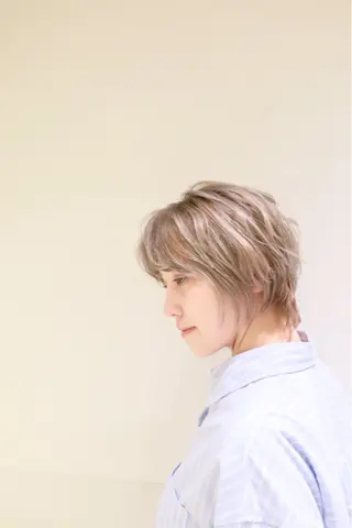 ショート カラー 骨格補正カット✂︎ 🌟菅野陽介🌟のヘアスタイル