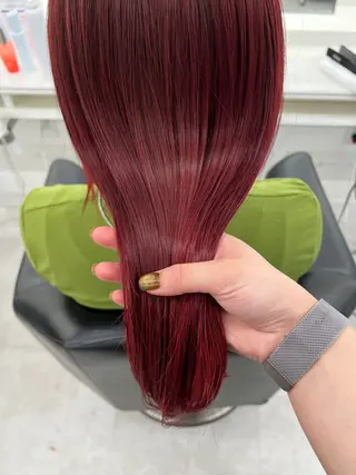ロング カラー NANO/ ブリーチ×レイヤーのヘアスタイル
