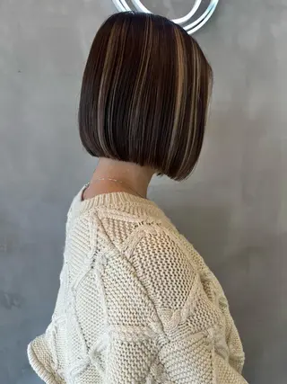 ミディアム ボブ&韓国レイヤー/ 艶カラー♡TOMOEのヘアスタイル