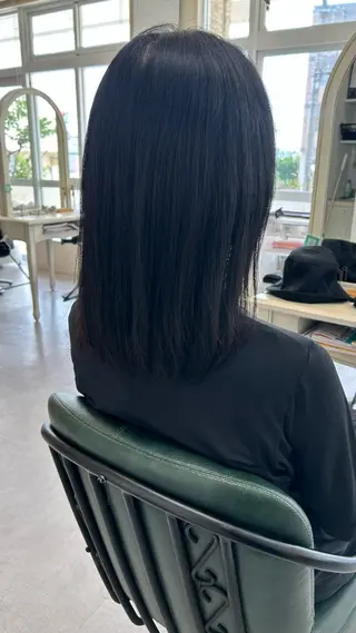 ミディアム TERUYA shionのヘアスタイル