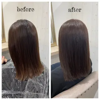 ミディアム カラー PutiLuca 浅川のヘアスタイル