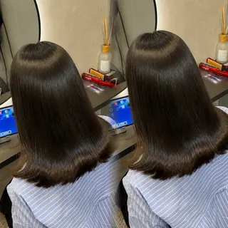 ミディアム カラー ヘアアレンジ 新宿 /髪質改善/ レイヤー/ヒュウガのヘアスタイル