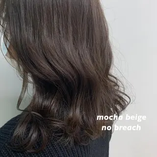 セミロング カラー 🥞ベージュ系カラー 【すずきりほ】🥞のヘアスタイル